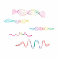 sound wave ilustration logo vector icon template