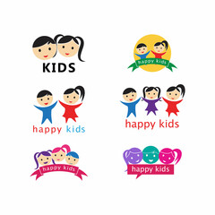 kids concept vector illustration icon design