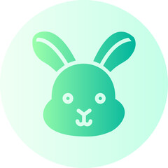 Rabbit gradient icon