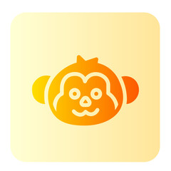 monkey gradient icon