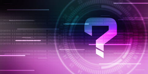 

2d illustration question mark background
