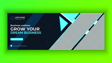 business Facebook cover banner template design