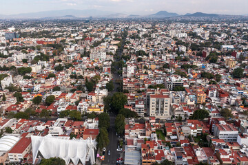 Aerial view of Mexico City