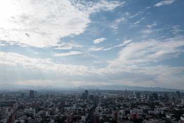 Fototapeta na wymiar Panoramic view. Mexico City, Riviera roundabout
