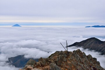Yatsugatake, Mt. Fuji, 雲海, 富士山, 八ヶ岳