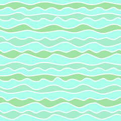 Waves Seamless Pattern. Abstract Background.