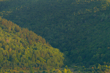 Green hills and mountains