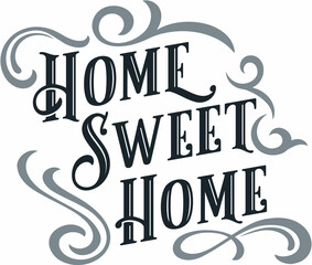 Home Sweet Home Housewarming Text Banner