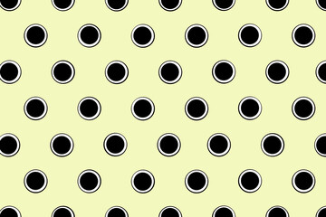 background with dots, pattern, seamless polka pattern, yellow polka dots background, dotted background  © annakolesnicova
