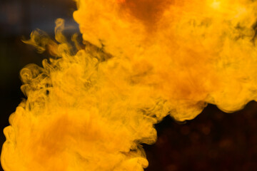 Smoke from cigarette or hookah