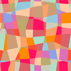 Deformed Squares Seamless Pattern.