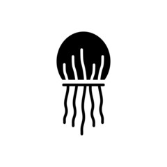 jellyfish icon, vector illustration