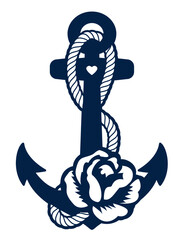 Laser cut wood nautical element. Nautical wood designs. Silhouette. Anchor nautical decorations isolated on white background.