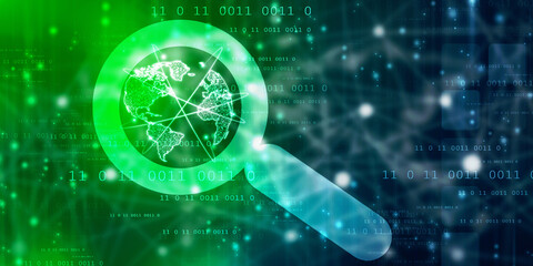 2d illustration world map abstract background