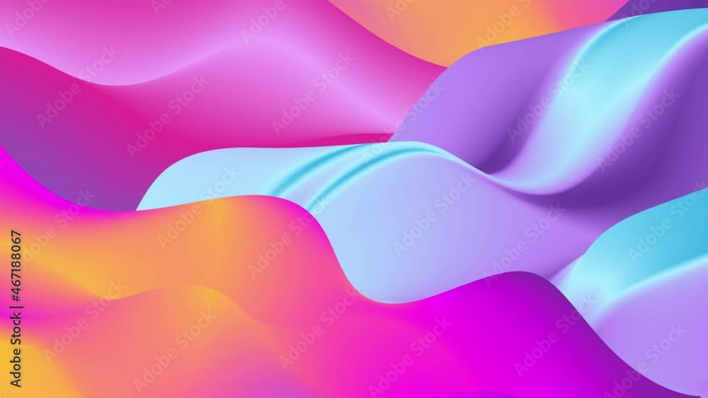 Poster abstract gradient seamless looped animation background. flowing fluid waves. glow gradient. screensa