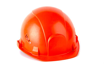 Fototapeta premium protective work helmet on a white background
