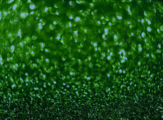 water drops on green