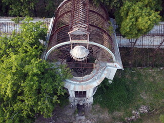 greenhouse Marazli
old destroyed building photographed from a drone