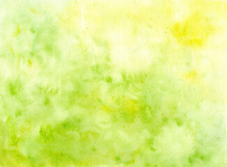 Fototapeta na wymiar Watercolor green grass background