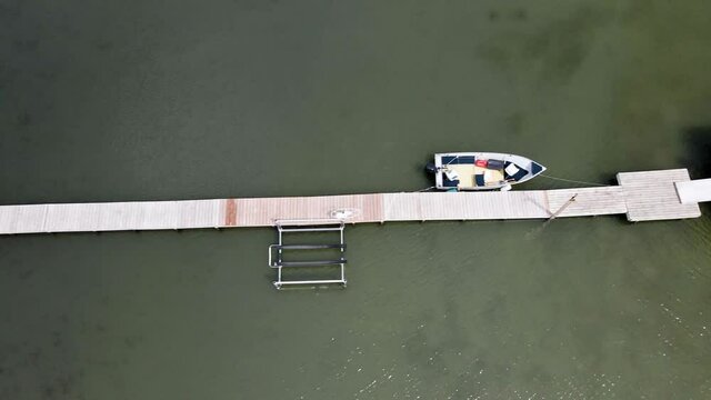 Boats Docked at Lake