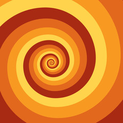 Artistic spiral shape. Vector drawing
