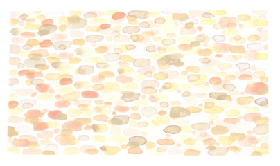 Art Watercolor blots. Abstract gold glitter texture stain on white background.