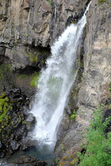 Waterfall and rocks