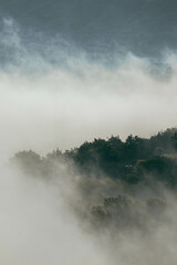 Fog over the mountains