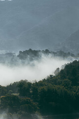 Fog over the mountains