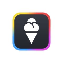 Cone Ice Cream - Sticker