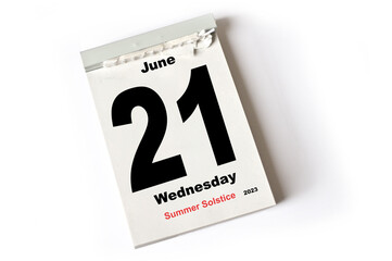 21. June 2023 Summer Solstice - obrazy, fototapety, plakaty