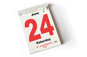 24. June 2023 St Jean Baptiste Day