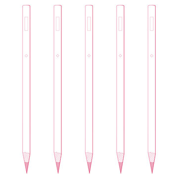 Color pencils for drawing and illustration