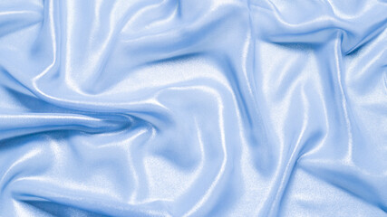 Obraz premium Blue shiny pearl fabric as a background.