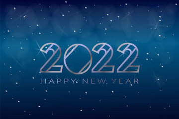 Happy new year 2022 metal background. Suitable for banner, greeting card, invitation on event.