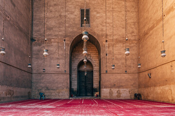 beautiful courtyard of hassan in cairo, Egypt