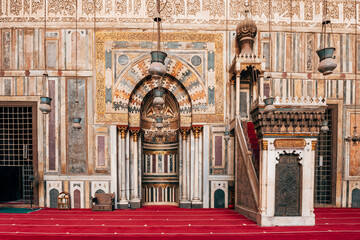 beautiful courtyard of hassan in cairo, Egypt