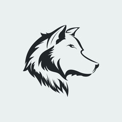 Wolf Logo Design Vector
