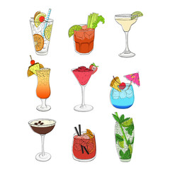 Set of Cocktails
