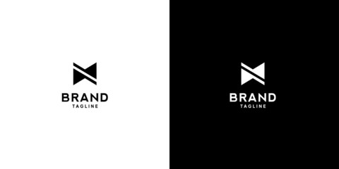 Modern and elegant M letter initial logo design 