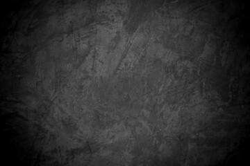 Naklejka premium Old wall texture cement dark black gray background abstract grey color design are light with white gradient background.