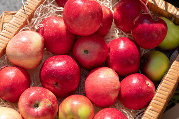red apples . Group of red apples. Healthy Foods. Organic Products.