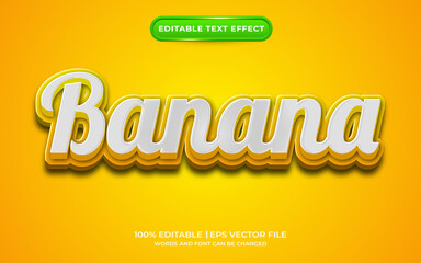 Banana text effect
