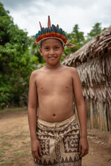 Bora children in the community of San Andres in the Peruvian Amazon