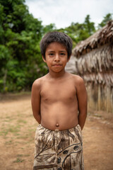 Bora children in the community of San Andres in the Peruvian Amazon