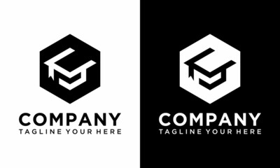 Hexagon academic lid line icon, outline vector sign, linear style pictogram isolated on white. Mortarboard, Graduation symbol, logo illustration. Editable strokes. Pixel perfect vector graphics
