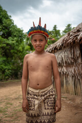 Bora boy, San Andres, Peru