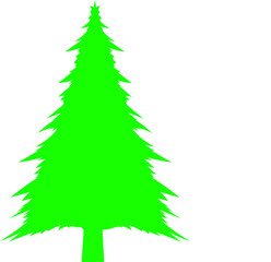 Green Xmas Tree vector
