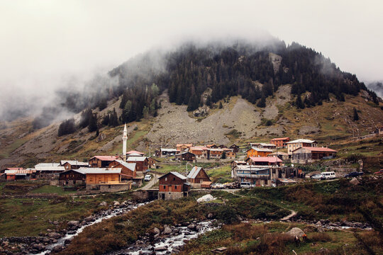 Village in ka&ccedil;kar mountains national park in turkey