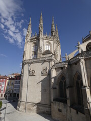 Fototapeta na wymiar La Santa Iglesia Catedral Basílica Metropolitana de Santa María es un templo catedralicio de culto católico dedicado a la Virgen María, en la ciudad española de Burgos.